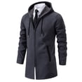 thumbnail image 2 of JTieacloth Men's Knit Pullover Sweater Mens Autumn And Winter Fashion Casual Knitted Standing Neck Long Sleeve Sweater Coat(Gray), 2 of 6