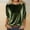 Army Green, variant on Womens Velvet Crew Neck Blouse 3/4 Sleeve Shiny Top Loose Fit Pullover New Years Eve Party Tunic Elegant Holiday Celebration New Year Festive Fall Winter Blue S