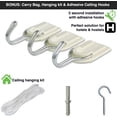 thumbnail image 6 of Black Mosquito Net for Single to King Beds – Conical Canopy with 2 Openings or Fully Enclosed Design – Includes Hanging Kit & Carry Bag, 6 of 6