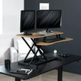 thumbnail image 3 of VIVO Reclaimed Wood 36" Standing Desk Monitor Riser, Sit Stand Tabletop, 3 of 9