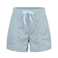 thumbnail image 1 of Aayomet 2024 Shorts pour Femmes École (Gris, m), 1 of 5