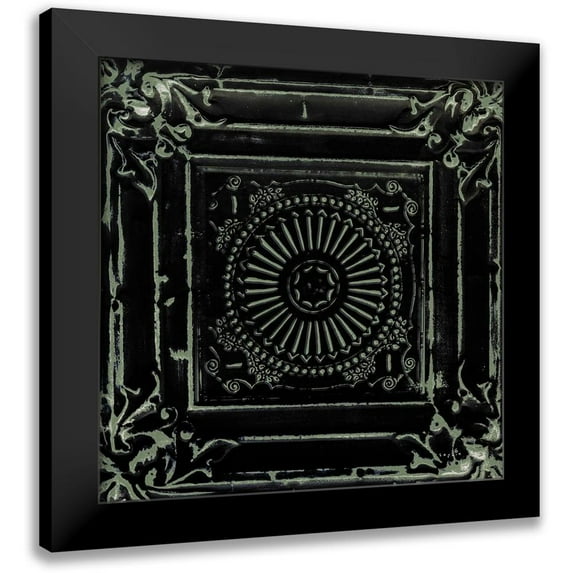 Sophie 6 12x12 Black Modern Framed Museum Art Print Titled - Victorian Tin Black