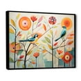 thumbnail image 2 of Designart "Mid Century Mod Nature A Green Oasis IV" Animals Floater Framed Wall Art Living Room, 2 of 7