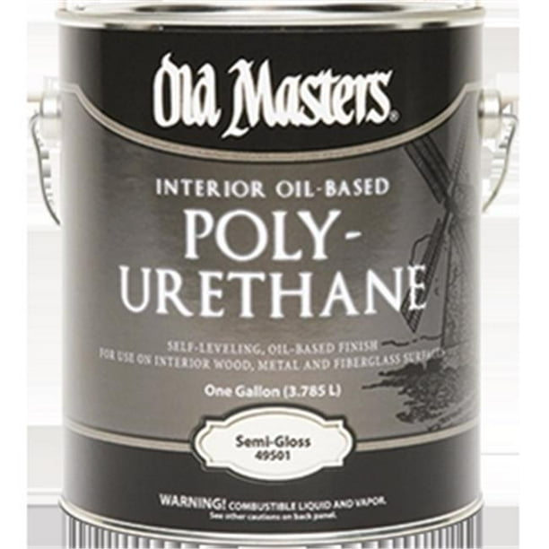 OLD MASTERS 49501 Semi Gloss Oil Based Polyurethane 1 Gallon