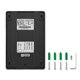 thumbnail image 4 of Timbre de Intercomunicación de Puerta Accesoris de Seguridad Sistema 6 LED Infrarrojos Hogar Inalámbrico Negro BLESIY Cámara de color al aire libre, 4 of 8