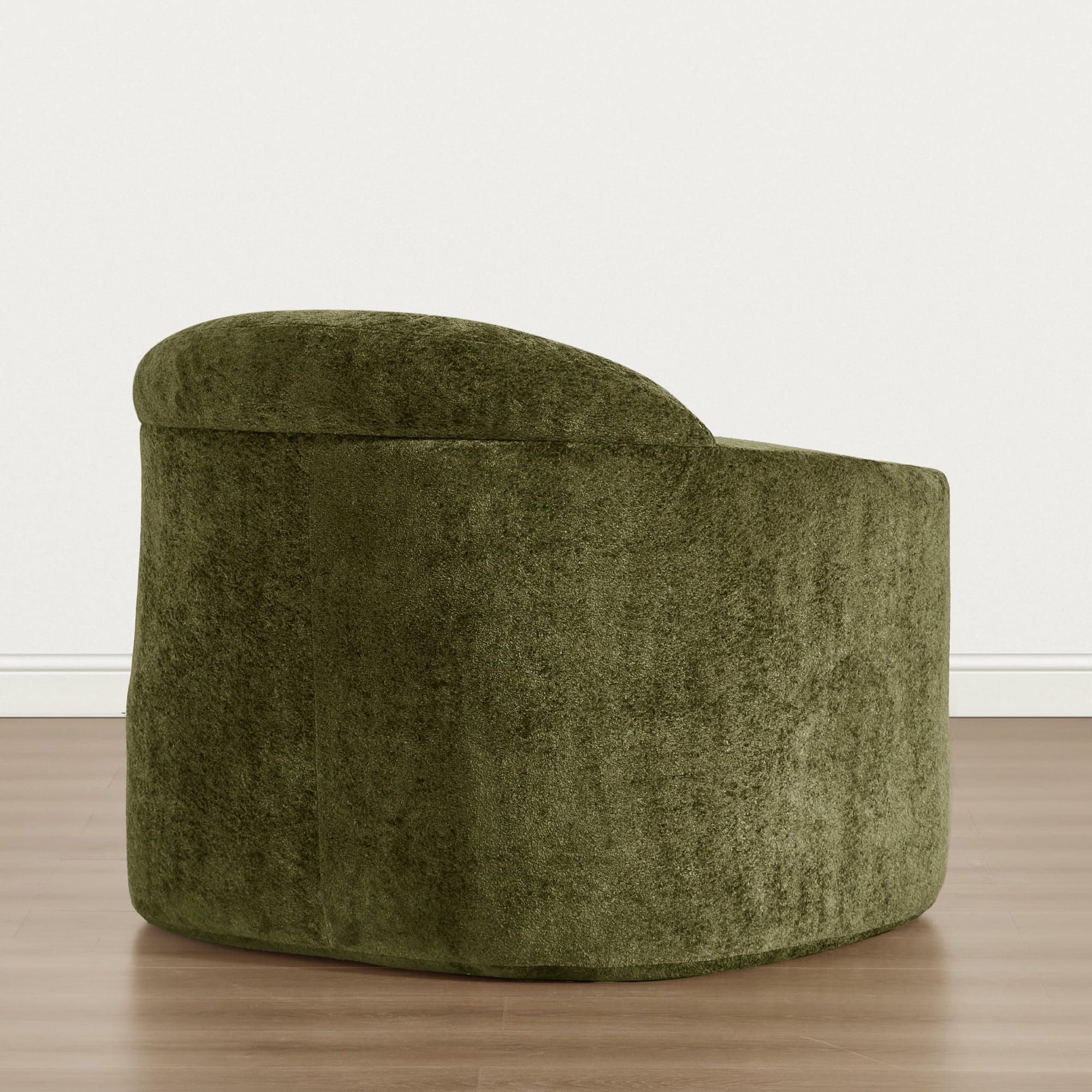 Spruce & Spring Modern Accent Chair with Compression Sponge Cushion, No Assembly, Green