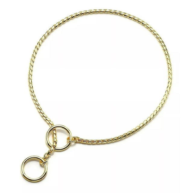 Ocollar De Perro Con Cadena De Serpiente De Acero Inoxidable