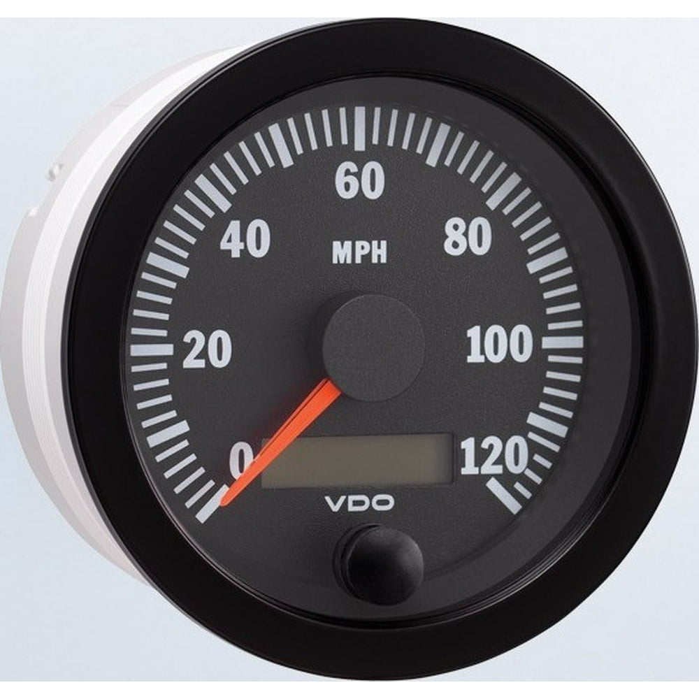 VDO 437-153 Speedometer - 0 MPH - 120 MPH - Electronic - Vision Black ...