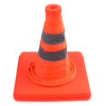 thumbnail image 3 of 4 Pack Cônes de Circulation Pliables de 15,5 Pouces pour Stationnement Routier avec Bandes Réfléchissantes et Collier, Orange, 3 of 6