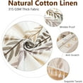 thumbnail image 2 of Tablecloths for Rectangle Tables, Cotton Linen Table Cloth, Waterproof Wrinkle Free Farmhouse Table Cloth with Tassels for Kitchen Dining Party for Rectangle Tables, 55''x140'',12-14 Seats, 2 of 7