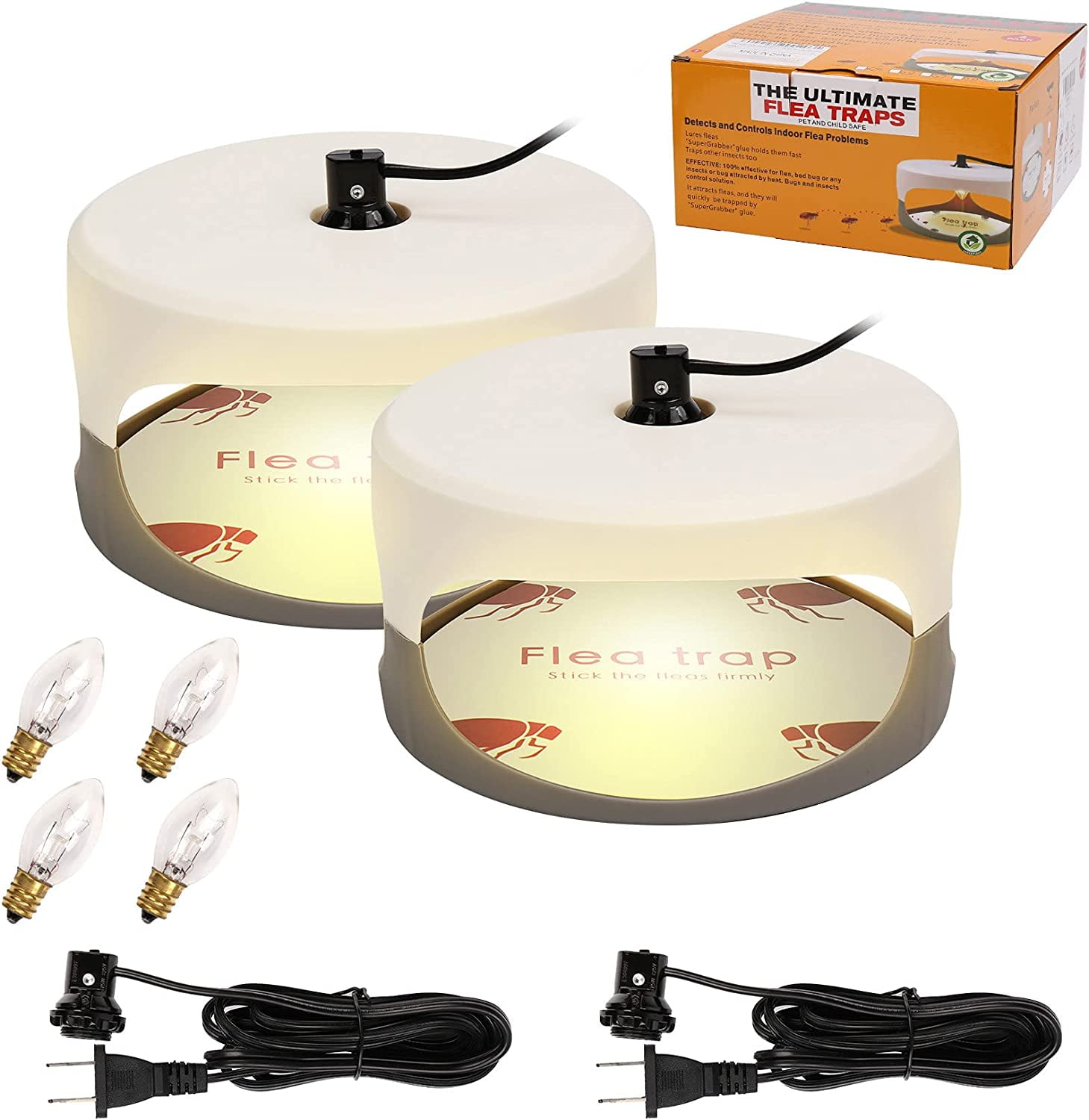 10PCS Disposable Sticker Trapest Sticky Dome Flea Trap Refill For Victor Trap Usa