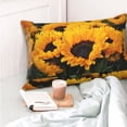 thumbnail image 4 of Fotbe Flower Bush Sunflower Funda de Almohada Decorativa Estilo Occidental, Lujo en Algodón, Fundas para Almohadas King, Cojín Estampado para Decoración del Hogar-20"x30", 4 of 6