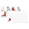 thumbnail image 2 of Abbott Collection Vintage Skates Mini Double-Sided Note Cards. 50 Pieces - Paper, White/Multicolour (2x3.5"L), 2 of 2