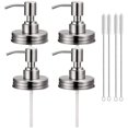 thumbnail image 1 of Dispensador de jabón LYD Acero Inoxidable Plata 4 uds, 1 of 8