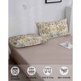 thumbnail image 4 of Farmhouse Morocco Pillow Covers King Size, Boho Abstract Shabby Texture Art Soft Bed Throw Pillowcases Breathable Cooling Long Lumbar Body Pillow Sham Cover for Bed Sofa 20''x40'', 4 of 7