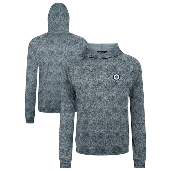 Men's Levelwear Gray Winnipeg Jets Albatross Raglan Pullover Hoodie