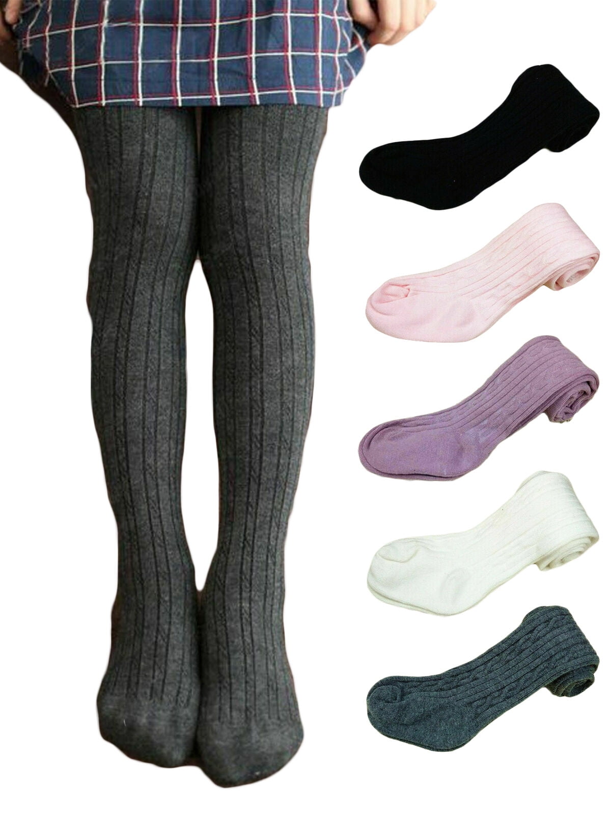 American Trends Baby Leggings Stocking Toddler Girl Socks Tights for Baby Girls Kids Winter Knitted Leggings 