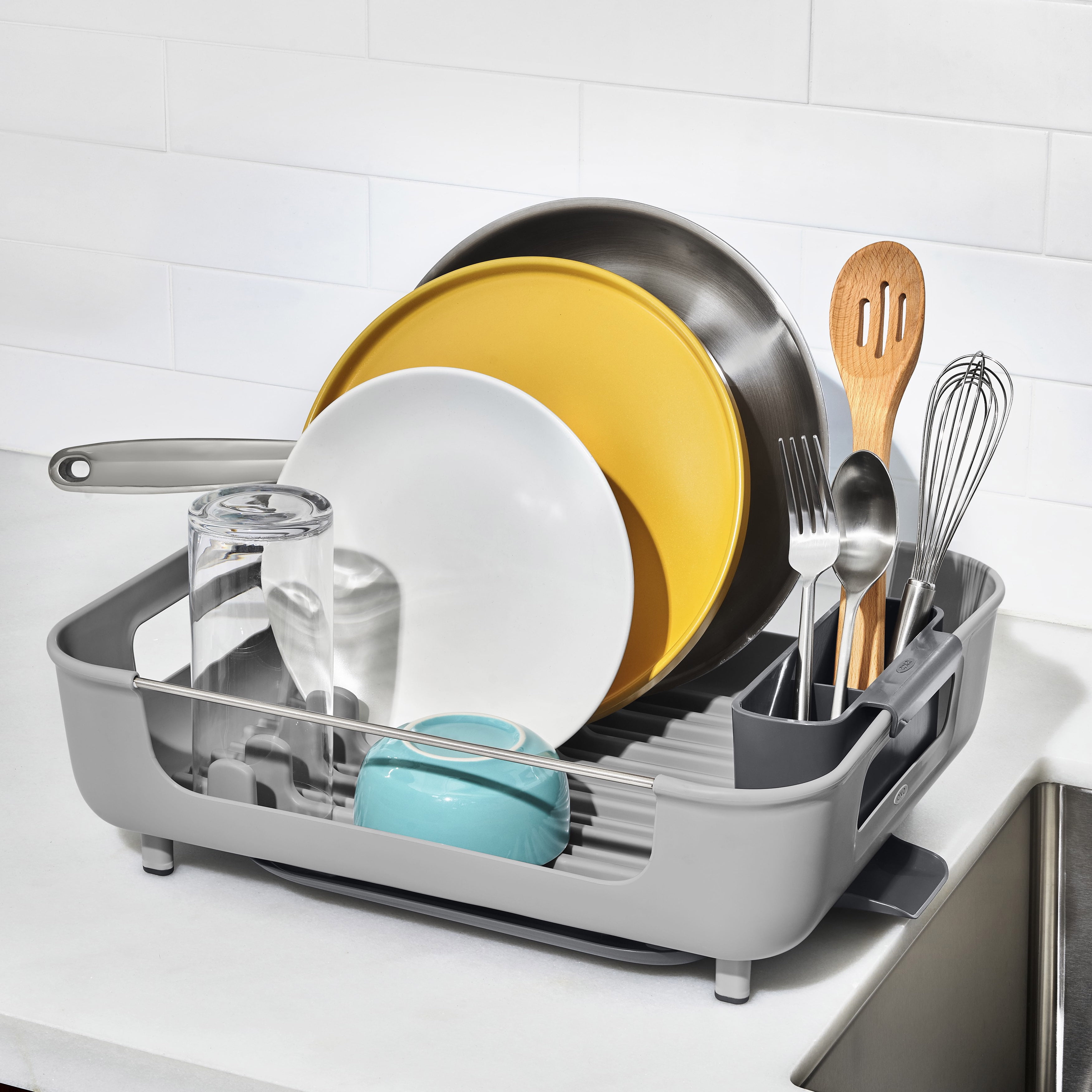 OXO Large Capacity Dish Rack, Gray