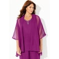 thumbnail image 2 of Catherines Women's Plus Size Ritzy Cardigan & Tank Set, 2 of 6