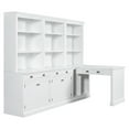 thumbnail image 5 of Miekor 83.4"Tall 2 Bookshelf & 1 Writting Desk Suite,Modern Bookcase Suite with LED Lighting, Drawers,Doors,Study Desk and Open Shelves,3-Piece Set Storage Bookshelf for Living Room W4US0AAK, 5 of 9