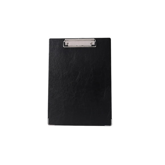 Methold Portapapeles para archivos, Clip de perfil de notas de cuero, abrazadera para tablero, soporte de papel, papelería de oficina, carpeta Kits de experimentos de química Tamaño A5