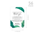 thumbnail image 5 of Koyal Wholesale Tropical Banana Leaf Wedding Thank You Place Setting Cards for Table Reception, Dinner Plates, 56-Pk, 5 of 5