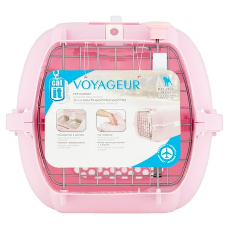 Catit Voyageur Small Pet Carrier, Pink, 19.7 lb Limit
