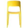 thumbnail image 5 of Modern Plastic Outdoor Dining Chair with Open Curved Back, 5 of 7