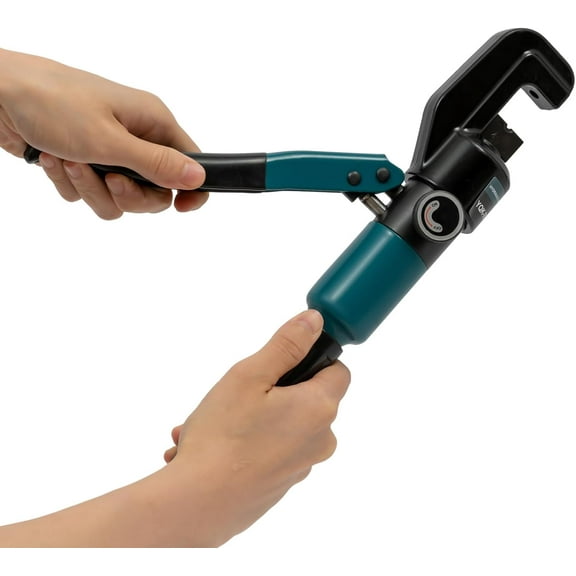 Hydraulic Crimping Tool, 45KN Hydraulic Press Cable Railing Kit with 8 Dies Hydraulic Hand Crimper Hardware Wire Rope Swaging Kit for Automotive Repair Shops, Construction Sites