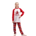 thumbnail image 3 of Matching Family Christmas Pajamas Plaid Long Pants Tops Vacation Pjs Sets Sleepwear Couple, 3 of 8