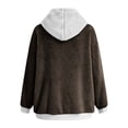 thumbnail image 5 of HAPIMO Rollbacks Womens Fashion Open Front Fuzzy Cardigan Sweaters Batwing Sleeve Lightweight Oversized Loose Knit Sweater Teen Girls Clothes Brown XXL, 5 of 5