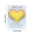 thumbnail image 3 of Yellow Pocket Cards Small Item Decorations Encouragement Note Greeting Card With Message For Friend Family Coworker Gift 5.12X3.94 Inches, 3 of 7