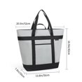 thumbnail image 2 of LOVEVER Sac Isotherme Réutilisable 40 L Sacs Souples Étanches Portables Sacs Thermiques pour Épicerie Plage Gris, 2 of 3