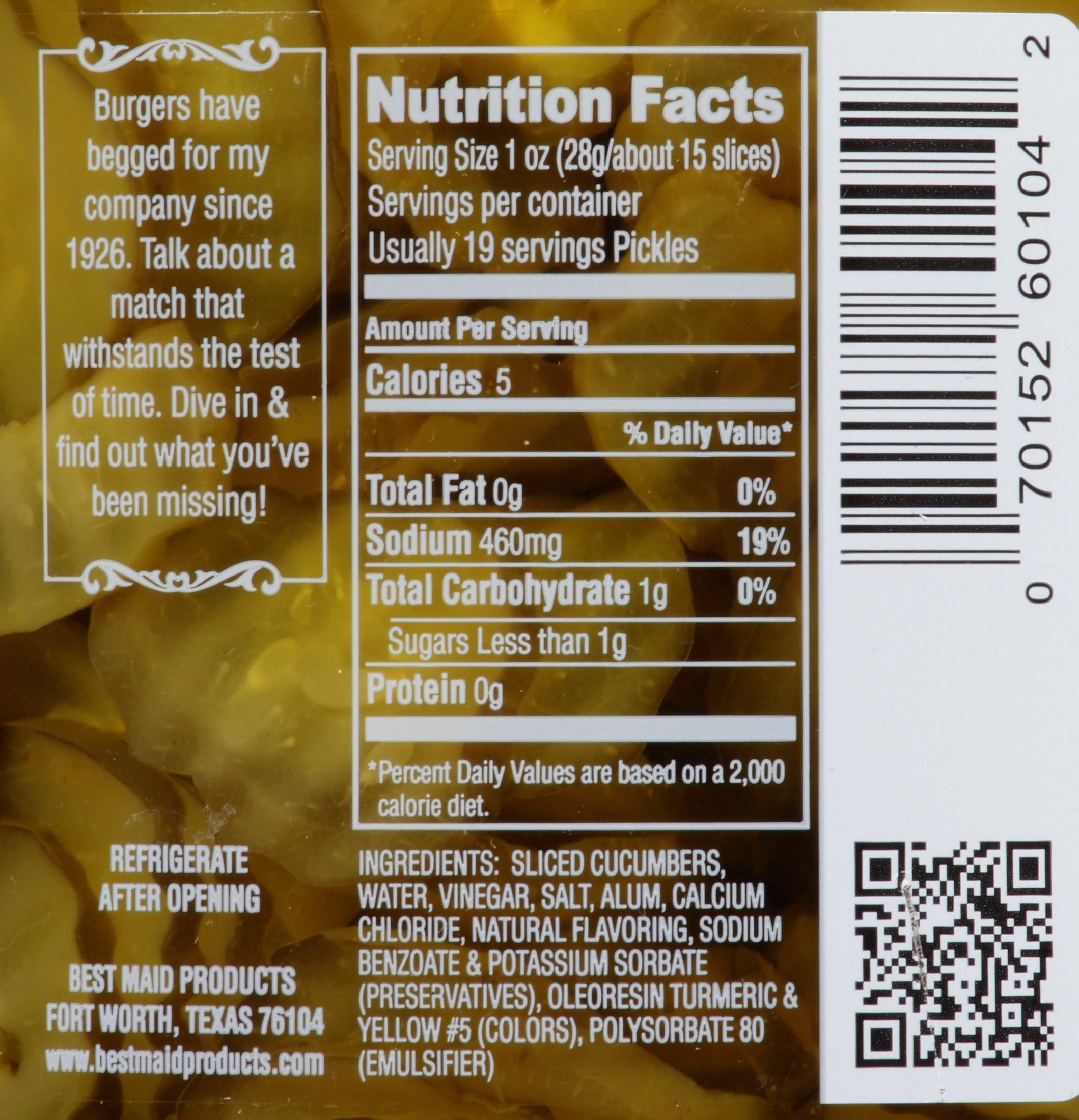 Best Maid Hamburger Slices, 32 fl oz