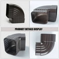 SHISUYAN Gutter Downspout Adapter Gutter Pipe Adapter 90 Degree