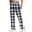 Black, variant on Men's Printed Relaxed-Fit Pants, Stripe and Check Pattern, Elastic Waist with Drawstring, Ideal for Casual Outings and Home Wear,Gray M