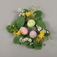 thumbnail image 3 of Mrzvby Easter Wreath Decoration,Easter Party Simulation Flower Desktop Decoration Candlestick Candle Wreath Arrangement Flower Wreath Easter Egg Ring, 3 of 7
