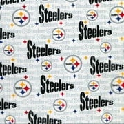 NFL Pittsburgh Steelers 58" 100% Cotton Sports Logo Craft Fabric By the Yard, Multi-color