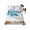 Blue, variant on Summer Coastal Beach King Size Flat Sheet, Wrinkleproof & Fadeproof Cooling Flat Bed Sheet Only, Ocean Wave Starfish Shell Breathable Soft Bedding Top Sheets 105 x 98 Inches