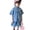 a-Blue1383122, variant on Boys Kids Summer Two Piece Denim Outfit With Point Collar Short Sleeve Button Down Shirt Elastic Waist Denim Shorts For Casual Play Casual Set