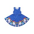 thumbnail image 3 of Quedoris Gilrs Print Twirly Dress Starry Unicorn Sleeveless L(5-6 Years), 3 of 6