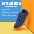 thumbnail image 2 of UYOUNI Men Casual Low Top Slip on Fashion Shoes Lace up Canvas Flats Walking Running Shoes, 2 of 8