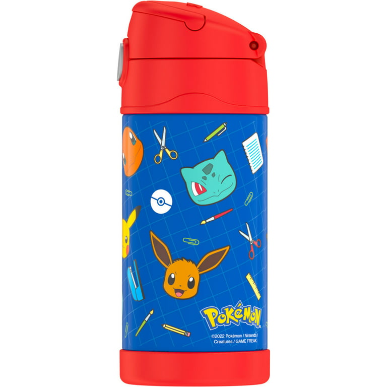  THERMOS FUNTAINER 12 Ounce Stainless Steel Vacuum Insulated  Kids Straw Bottle, Bluey: Home & Kitchen