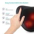 thumbnail image 2 of NEENCA Shiatsu Pillow Massager with Heat, Infrared Heating, 4 Deep-Kneading Shiatsu Massage Nodes for Back, Neck and Shoulders, 2 of 10