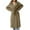 Khaki, variant on Womens Trench Coat Double Breasted Notched Lapel Belted Overcoat Long Sleeve Going Out Tops Fall Spring Fashion Long Jacket with Pockets