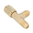 thumbnail image 3 of Adaptador de tee de núcle de válvula, antirustia 1/4in SAE Acceso práctico de acceso de acceso TEE para R22 R12 R134, 3 of 7