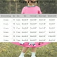 thumbnail image 3 of bbymog Long Sleeve Dresses for Girls Fashion Cute Graphic Crewneck Cotton Dress Girls Clothes Pink B 3 years, 3 of 7