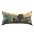 thumbnail image 3 of WOBOGO Homeless Man and Dog Satin Pillowcase Soft Smooth Envelope Design Comfortable Bedding Essentials 20×26in, 3 of 9