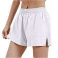 thumbnail image 2 of Running Shorts for Women Fake Two Piece Sports Shorts Fitness Running Casual Pants Loose Breathable Quick Dried Yoga Shorts on Clearance, 2 of 7