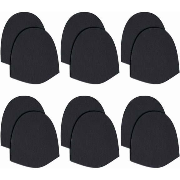 6 Pairs Cloth Replacement Bowling Shoes Slide Self-Adhesive Sole Bowling Accessories Felt Bowling Shoes Slide DIY Making